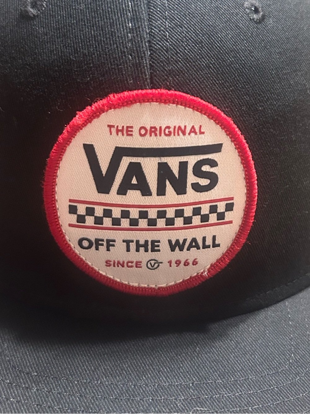 Vans Black Snapback Hat with Flat Brim - Picture 5 of 6